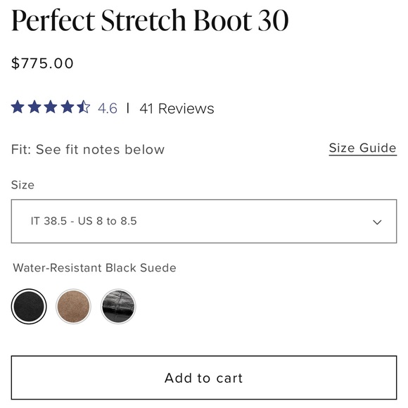 NWT Sarah Flint Knee High Perfect Stretch Boot 30 , Black - Size 38.5 - Picture 6 of 16